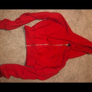 Red Cropped Sweater